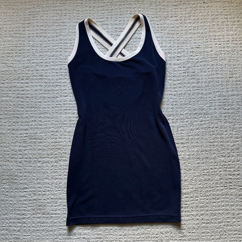 Vintage 90’s DKNY Donna Karan New York Sporty Bodycon Mini Dress